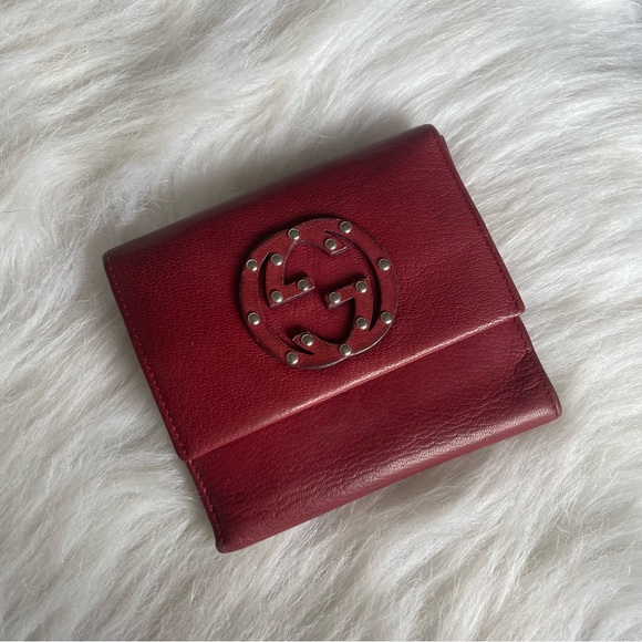 Gucci Handbags - Authentic red gucci monogram wallet